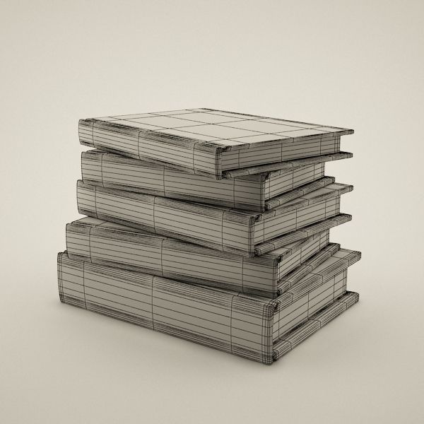 General Books Free 3D model_2