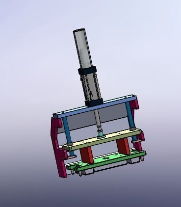 Pressing group mechanism 3D model_1