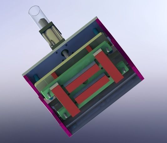 Pressing group mechanism 3D model_2