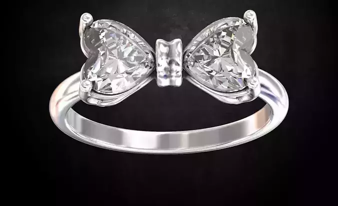 Ring bow and hearts 230