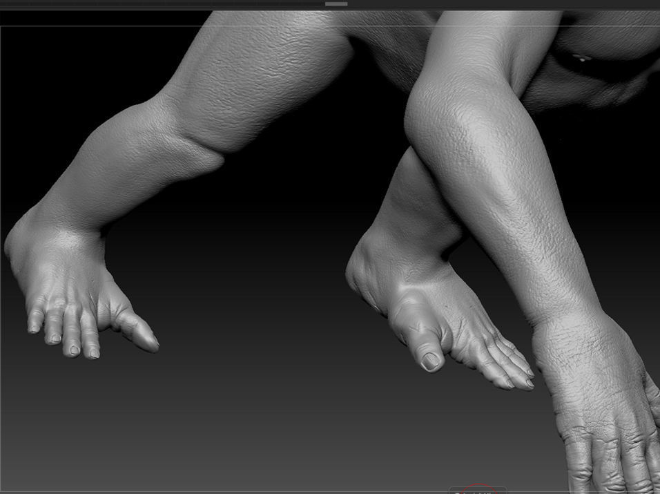 Chimpanzee Maya 3D model_5