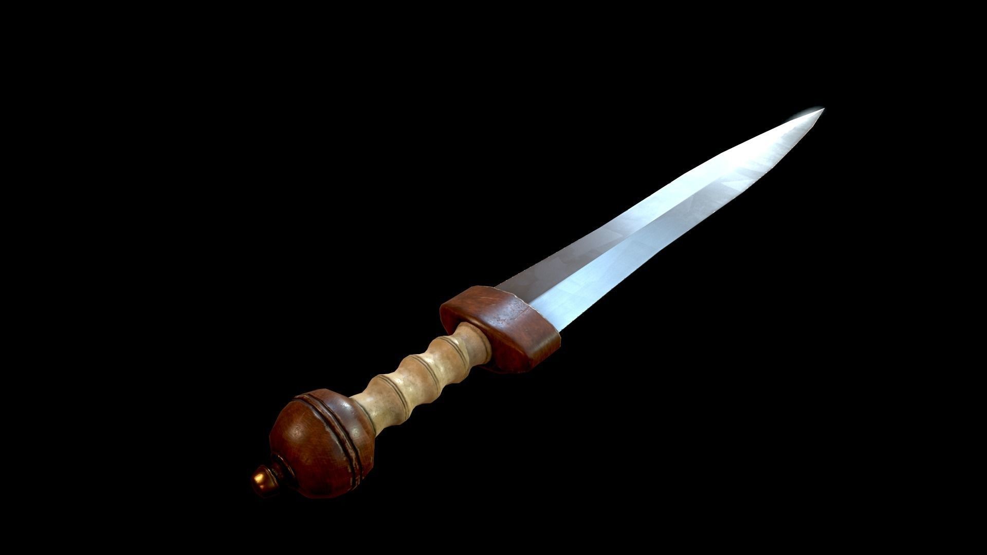 Mainz Gladius Roman Sword Low-poly 3D model_6