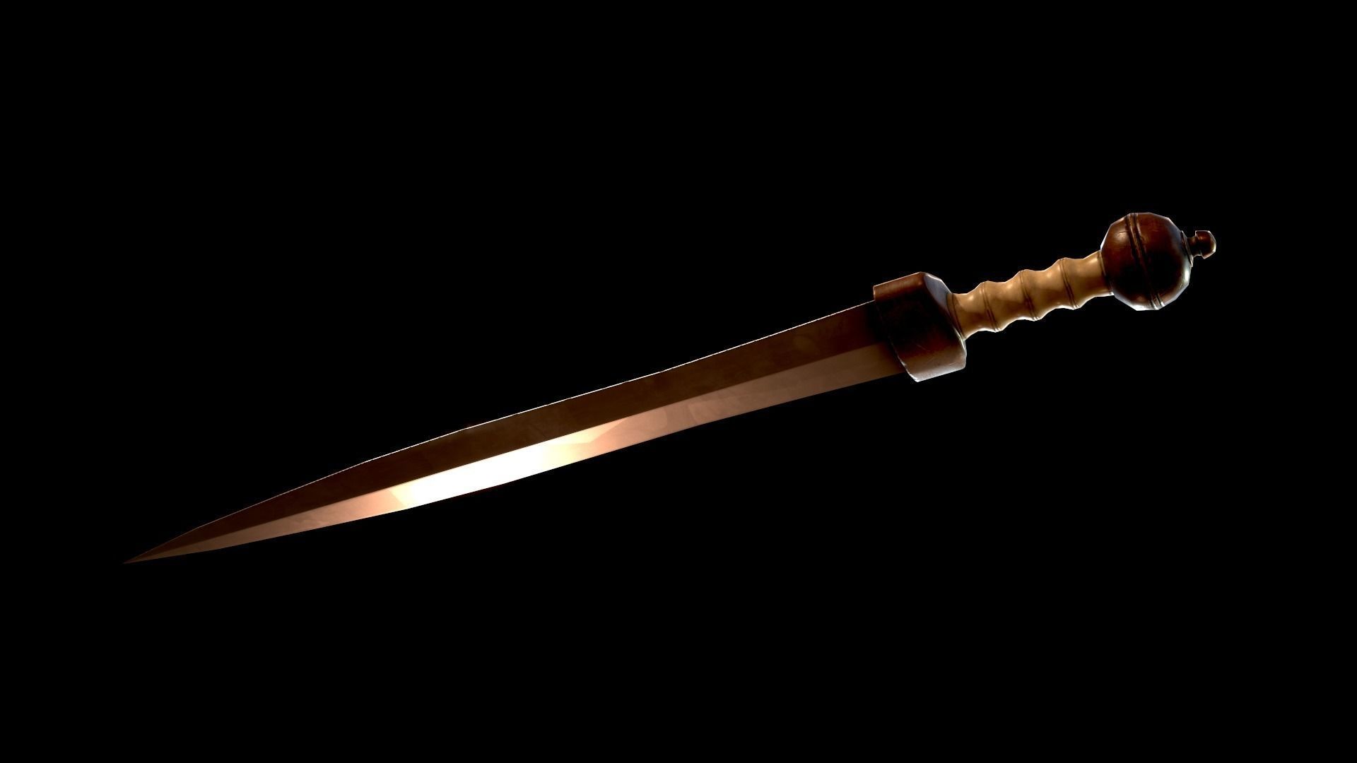 Mainz Gladius Roman Sword Low-poly 3D model_4