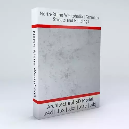 North Rhine Westphalia Streets and Buildings 3D model