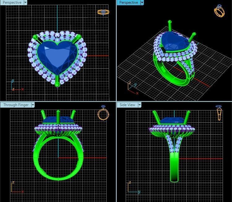 Ring T00295 3D print model_2