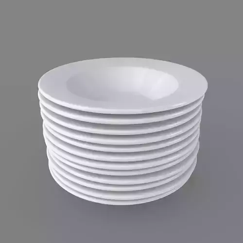 Plates Pack of 12 - Soup Bowls