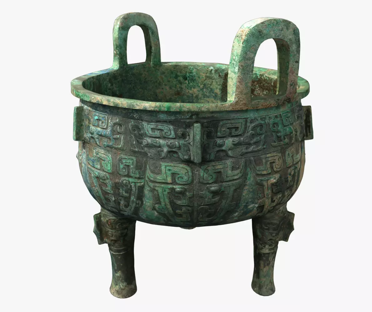 Chinese Bronze Tripod 3D model
