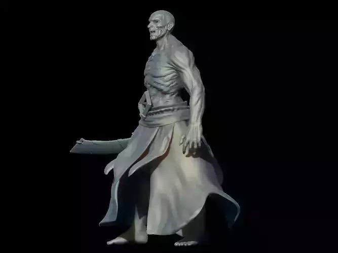 zombie man holding sword