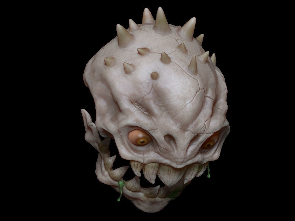 skull demon 3D model_3