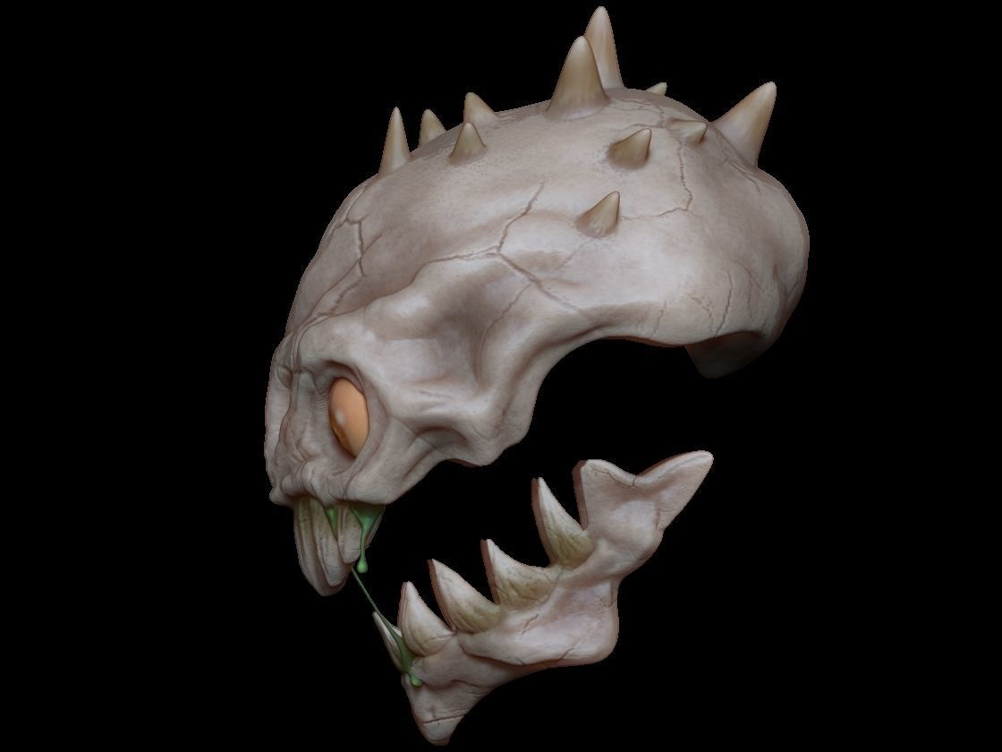 skull demon 3D model_1
