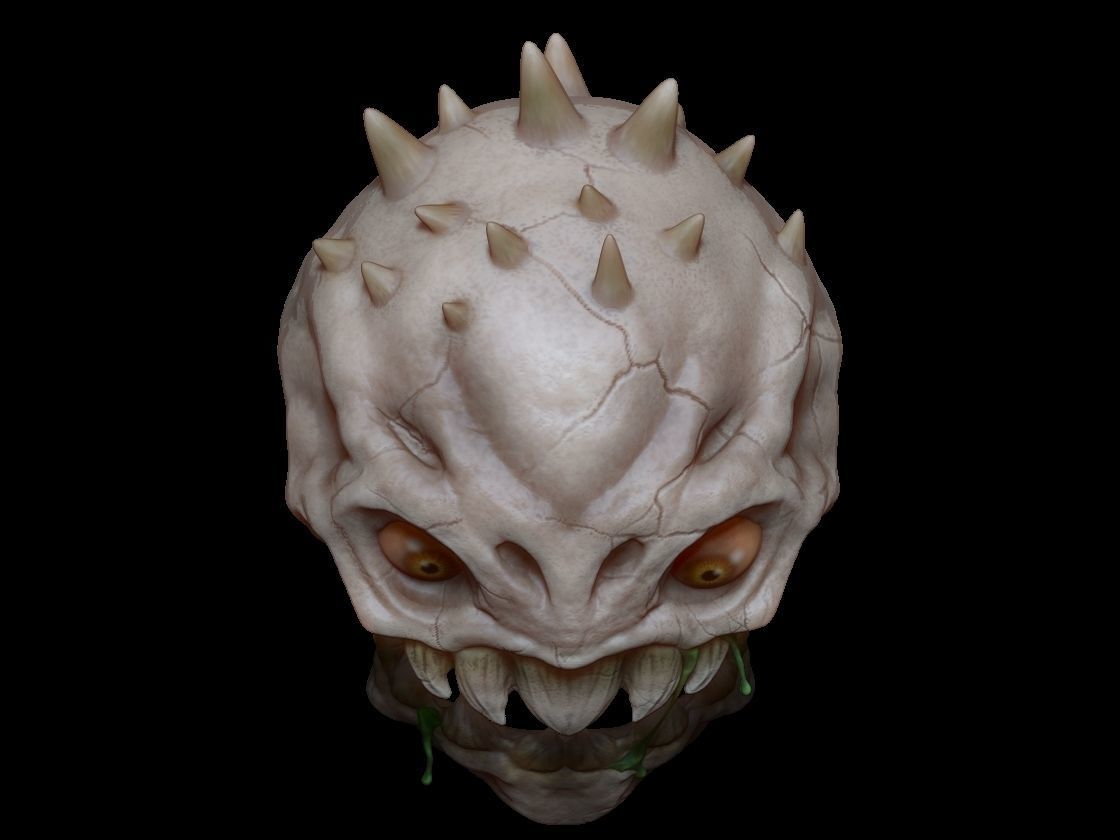 skull demon 3D model_4