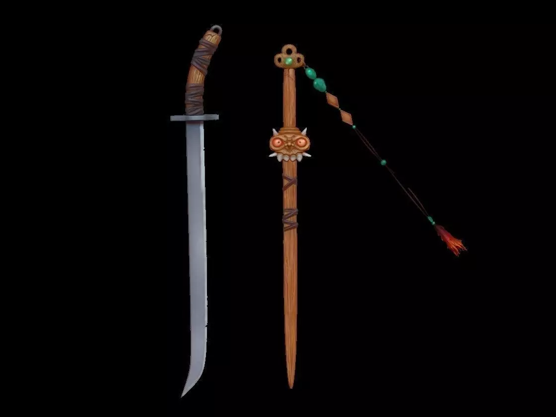 sword chinese 3D model_0