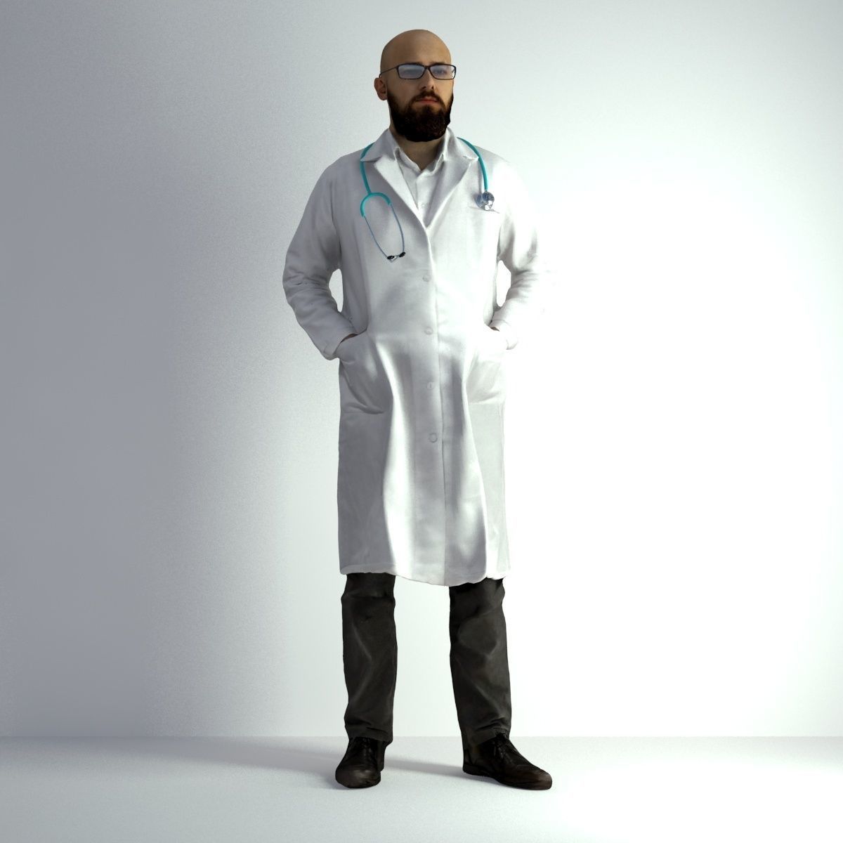 3D Scan Man Doctor 020 3D model_42
