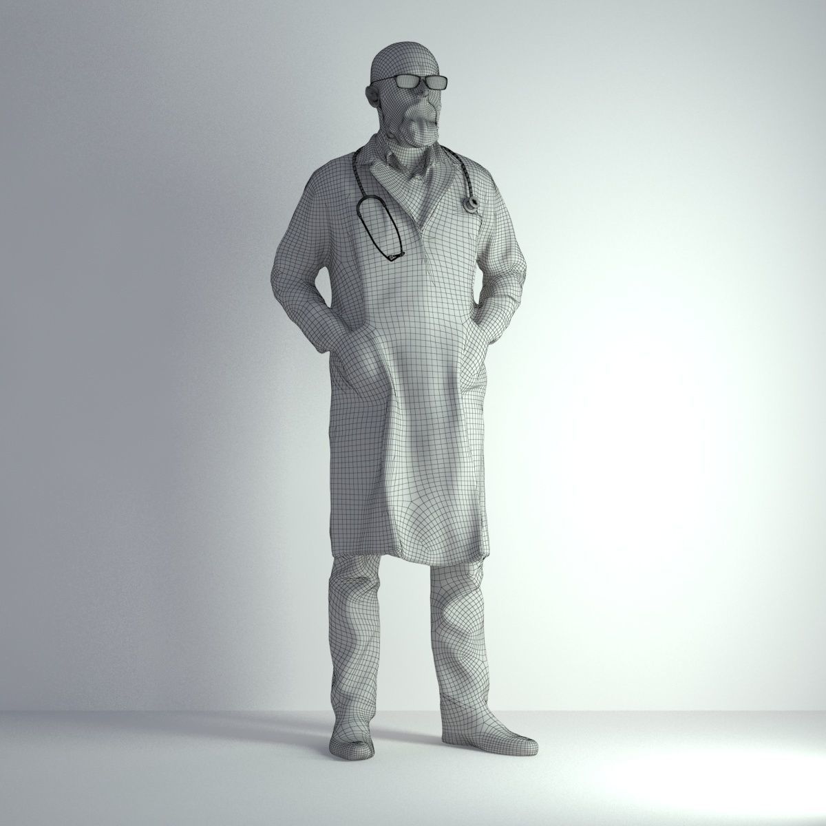 3D Scan Man Doctor 020 3D model_1
