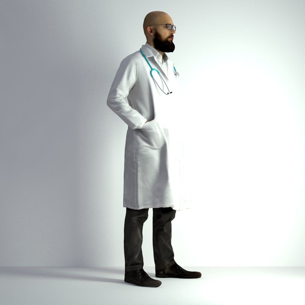 3D Scan Man Doctor 020 3D model_11
