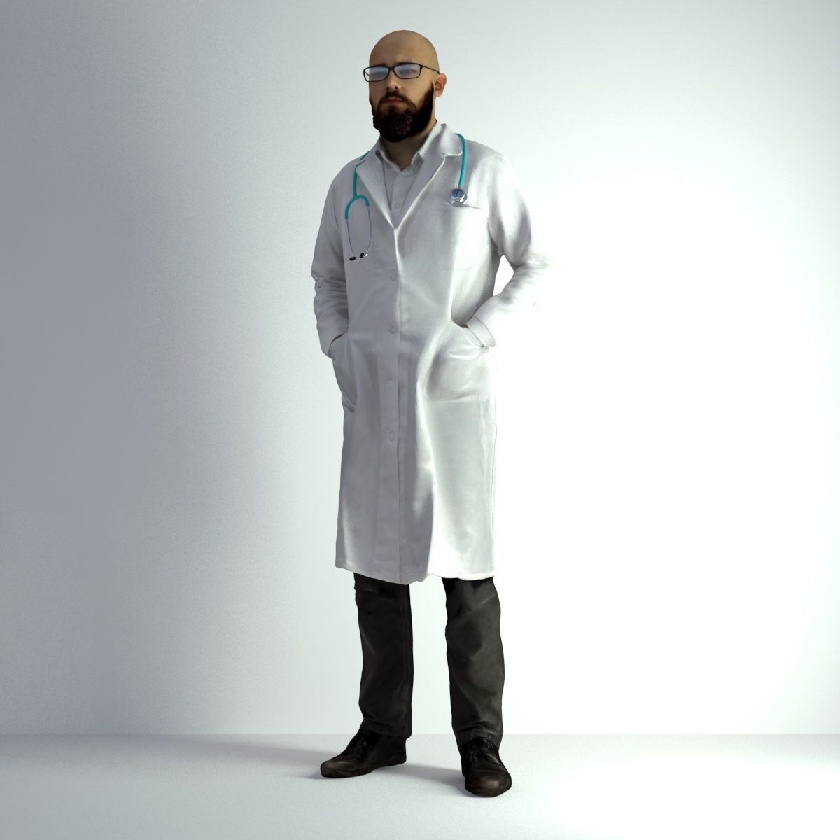 3D Scan Man Doctor 020 3D model_39