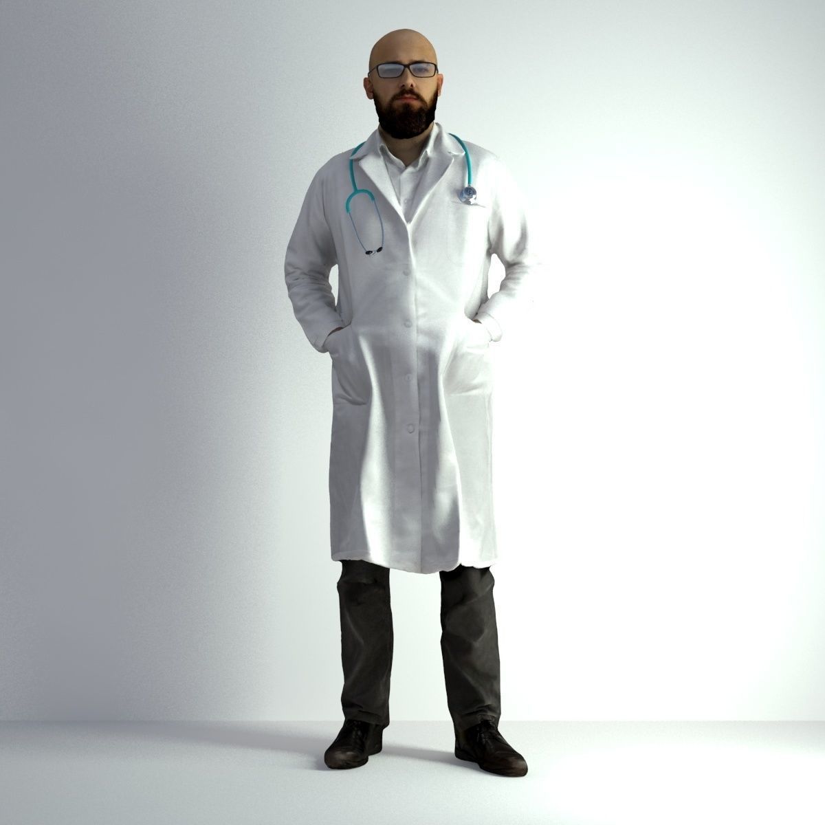 3D Scan Man Doctor 020 3D model_41