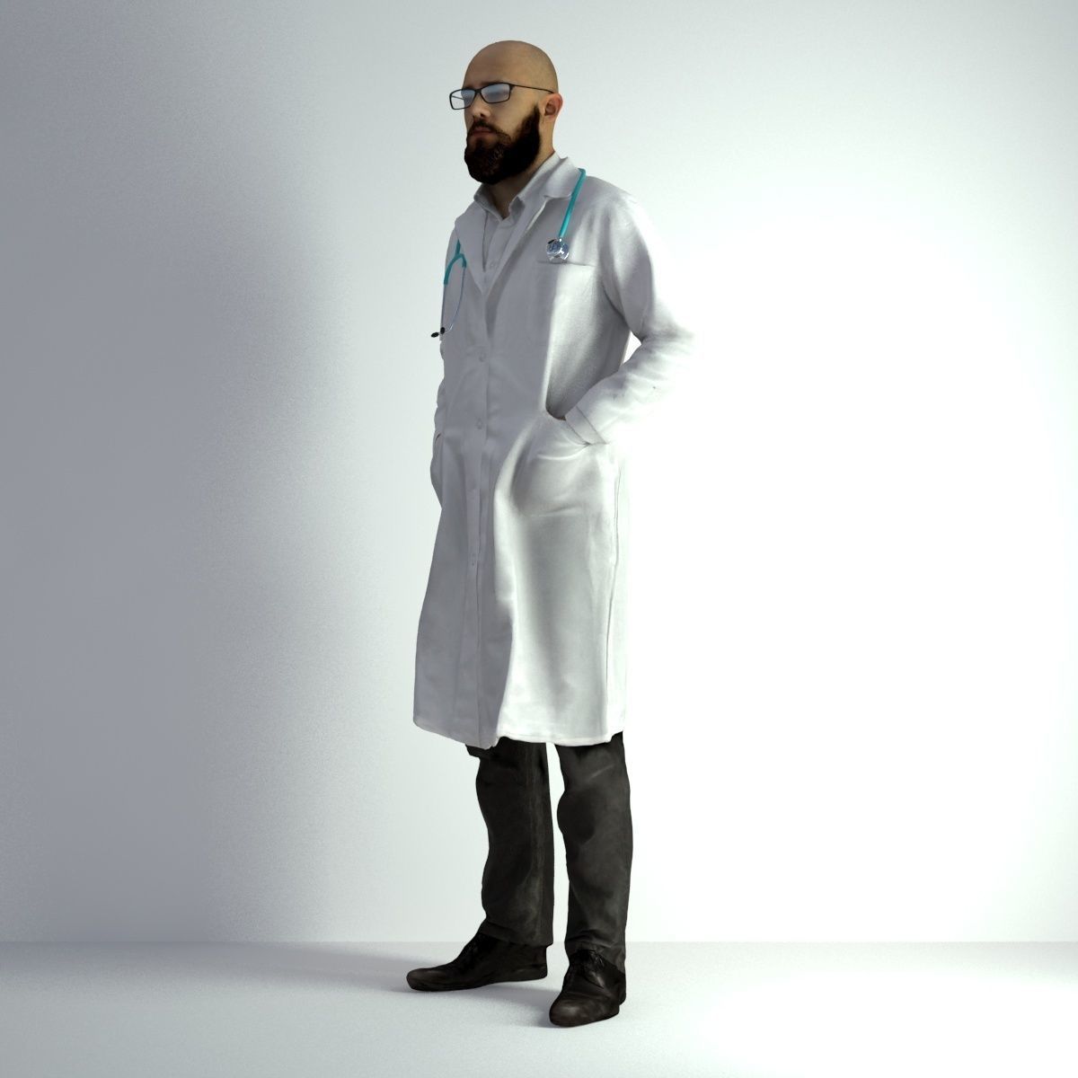 3D Scan Man Doctor 020 3D model_37