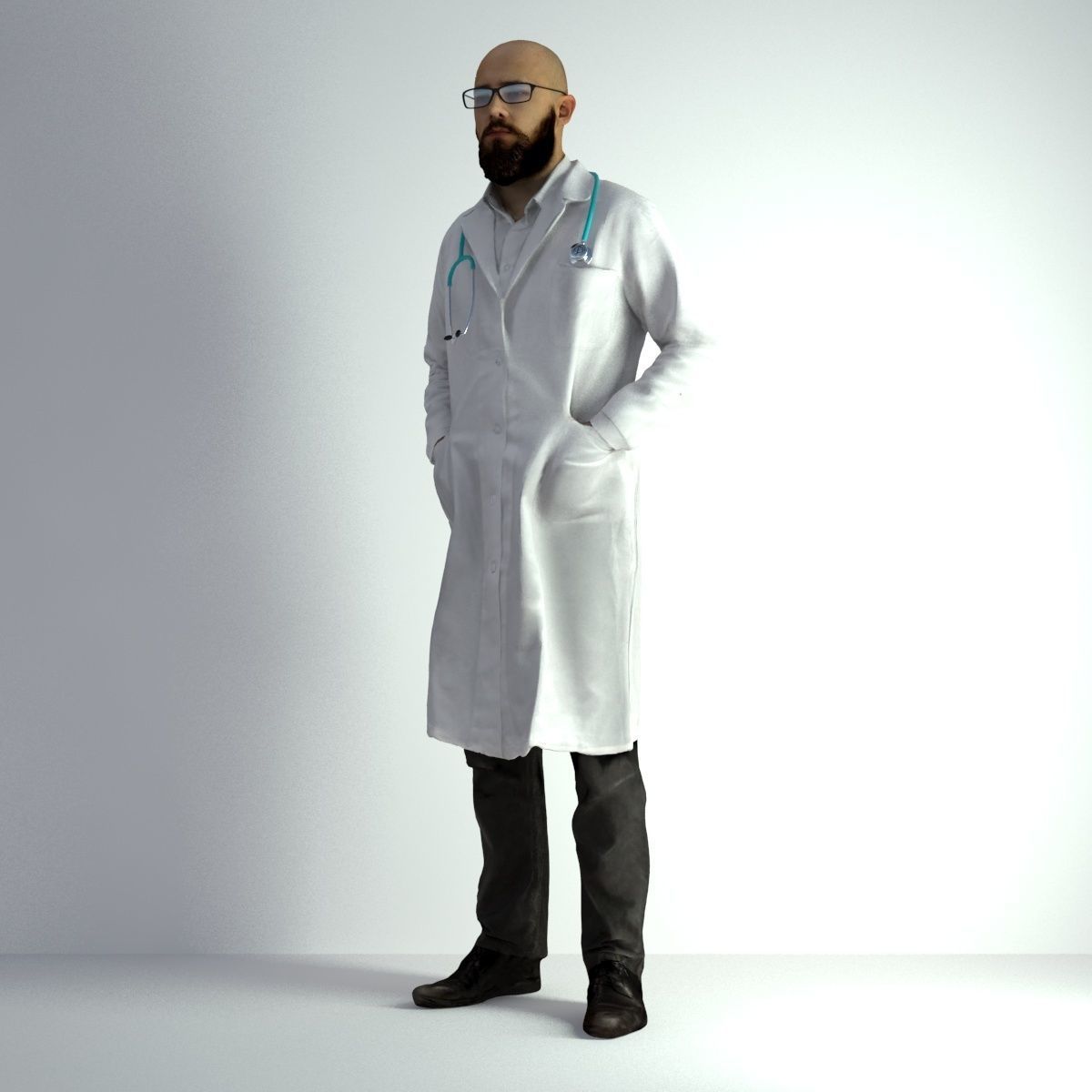 3D Scan Man Doctor 020 3D model_38