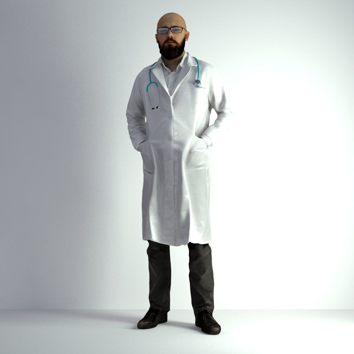 3D Scan Man Doctor 020 3D model_40