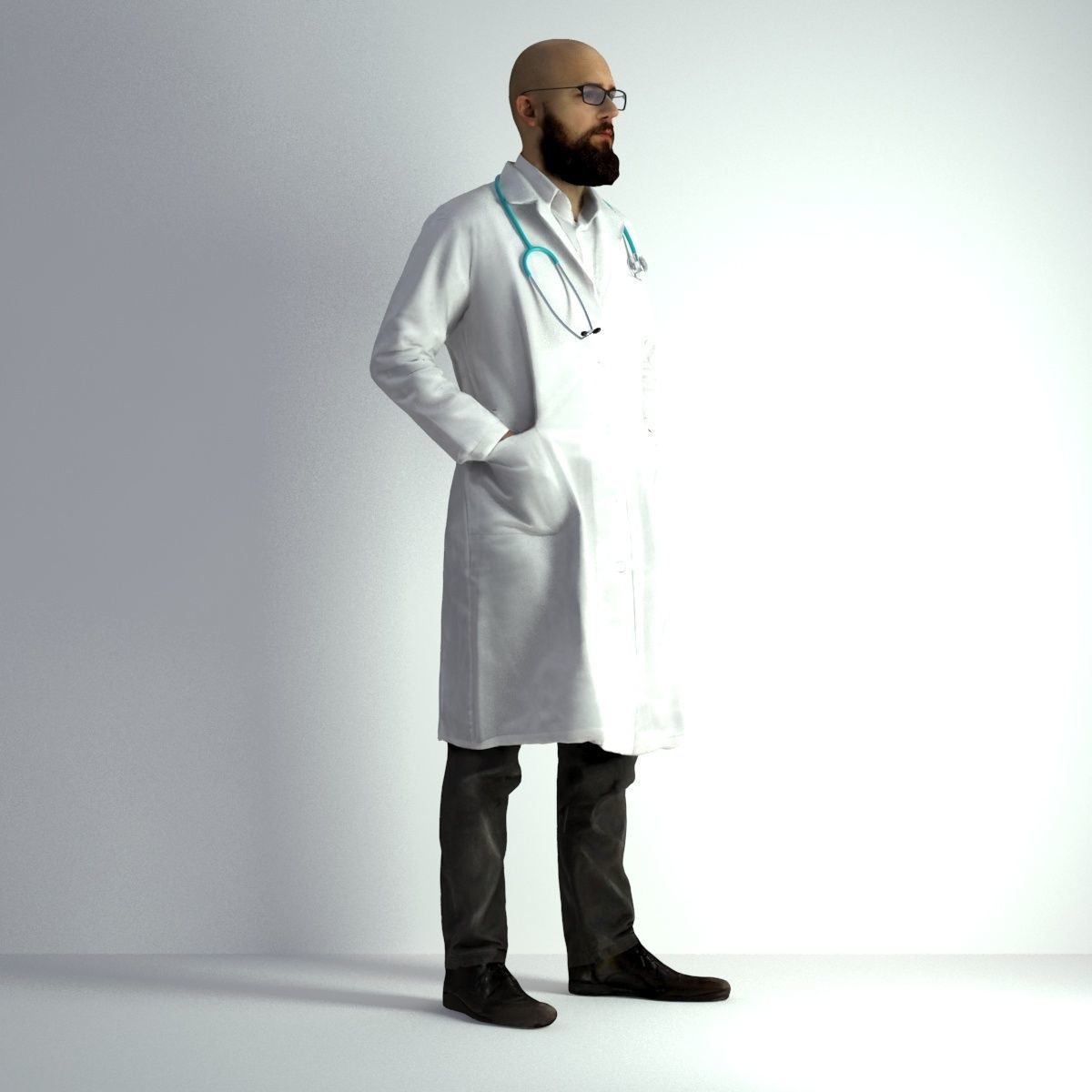 3D Scan Man Doctor 020 3D model_10