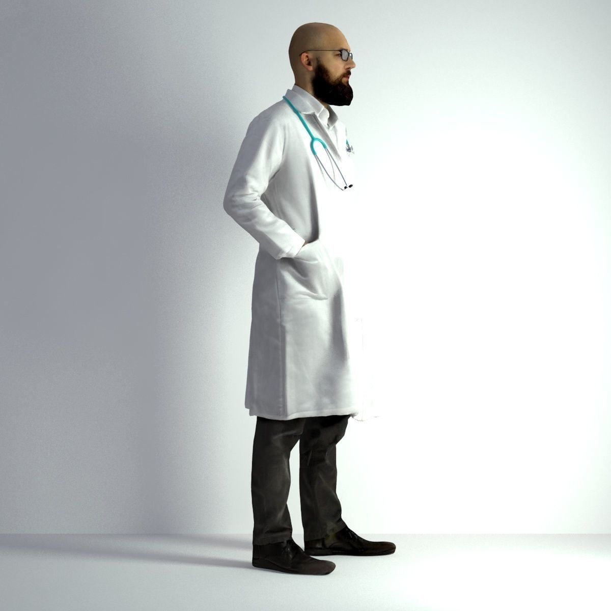 3D Scan Man Doctor 020 3D model_12