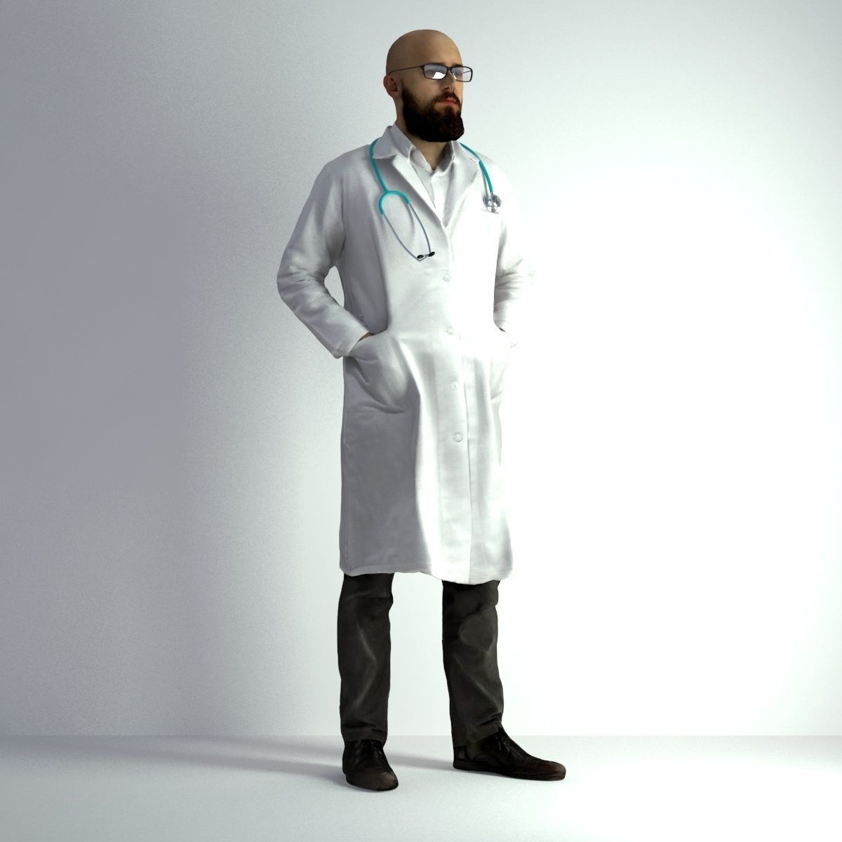 3D Scan Man Doctor 020 3D model_8