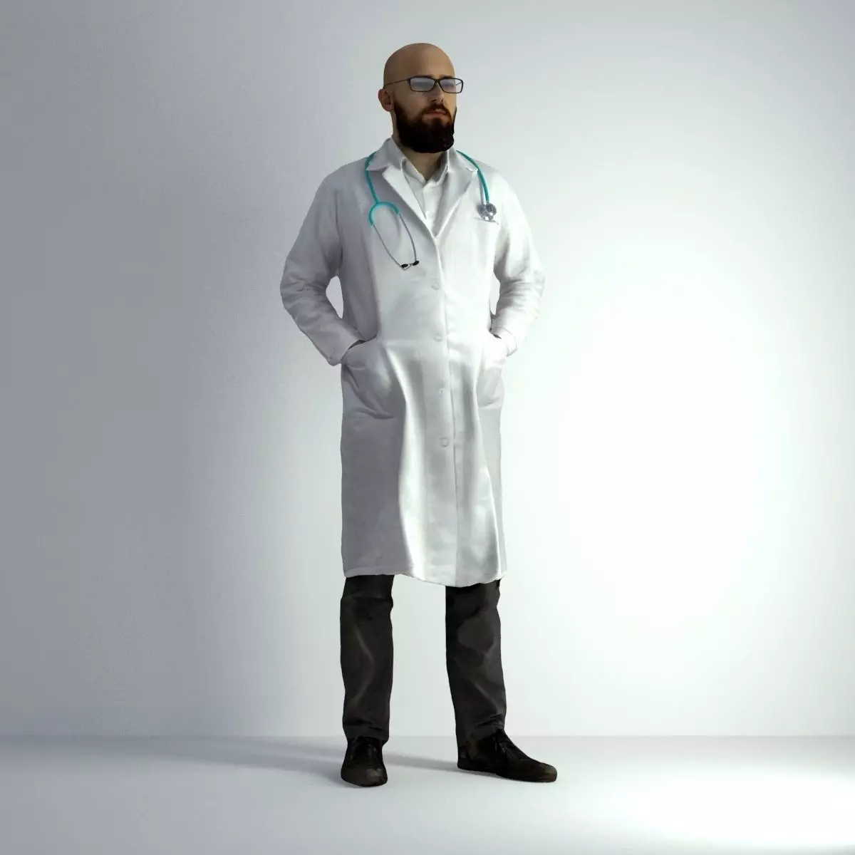 3D Scan Man Doctor 020 3D model_0