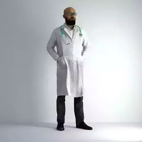 3D Scan Man Doctor 020 3D model