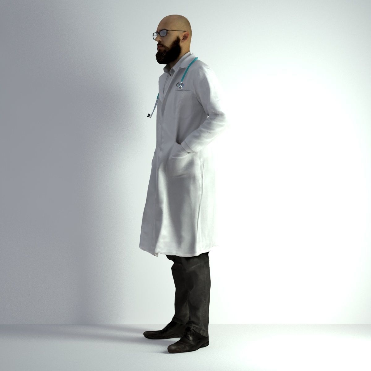 3D Scan Man Doctor 020 3D model_35