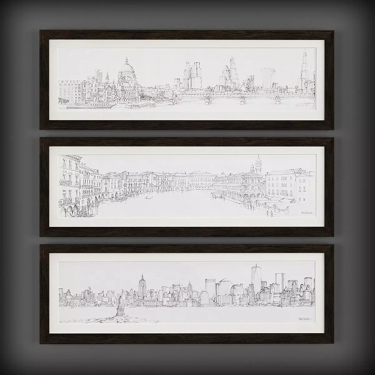 Picture Frames VR Low-poly 3D model_0