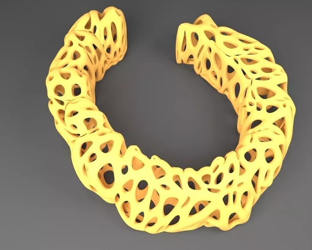 Esculation Bracelet - Voronoi Style Free 3D print model