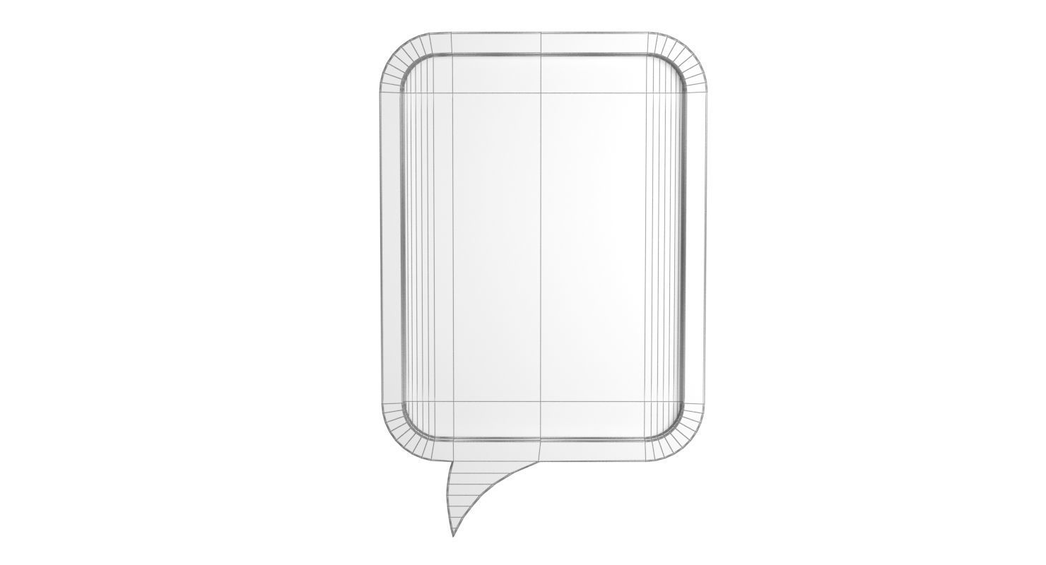 Speech Bubble V01 3D model_9