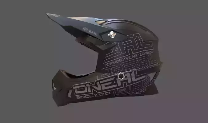 Oneal Motocross Racing Helmet Low-poly 3D model