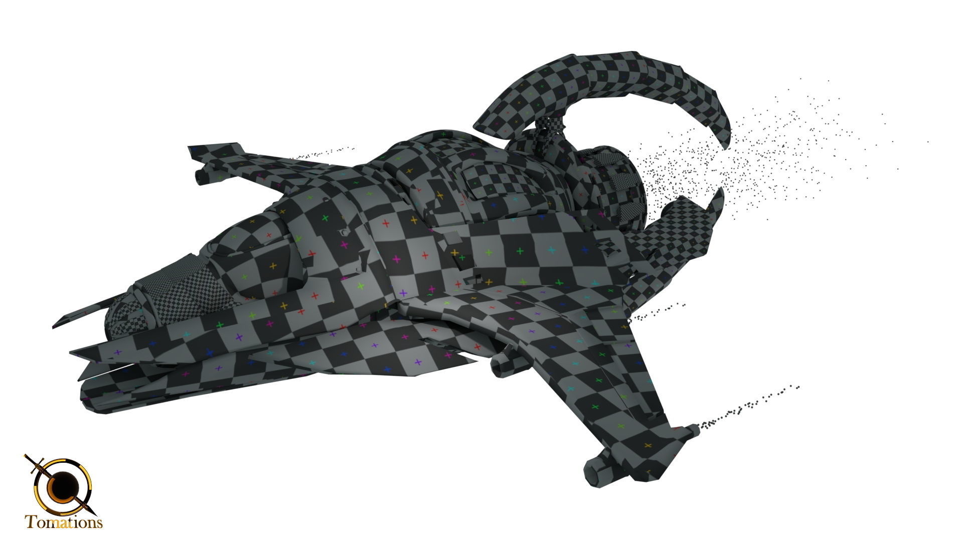 Cruiser class Spaceship Free 3D model_22