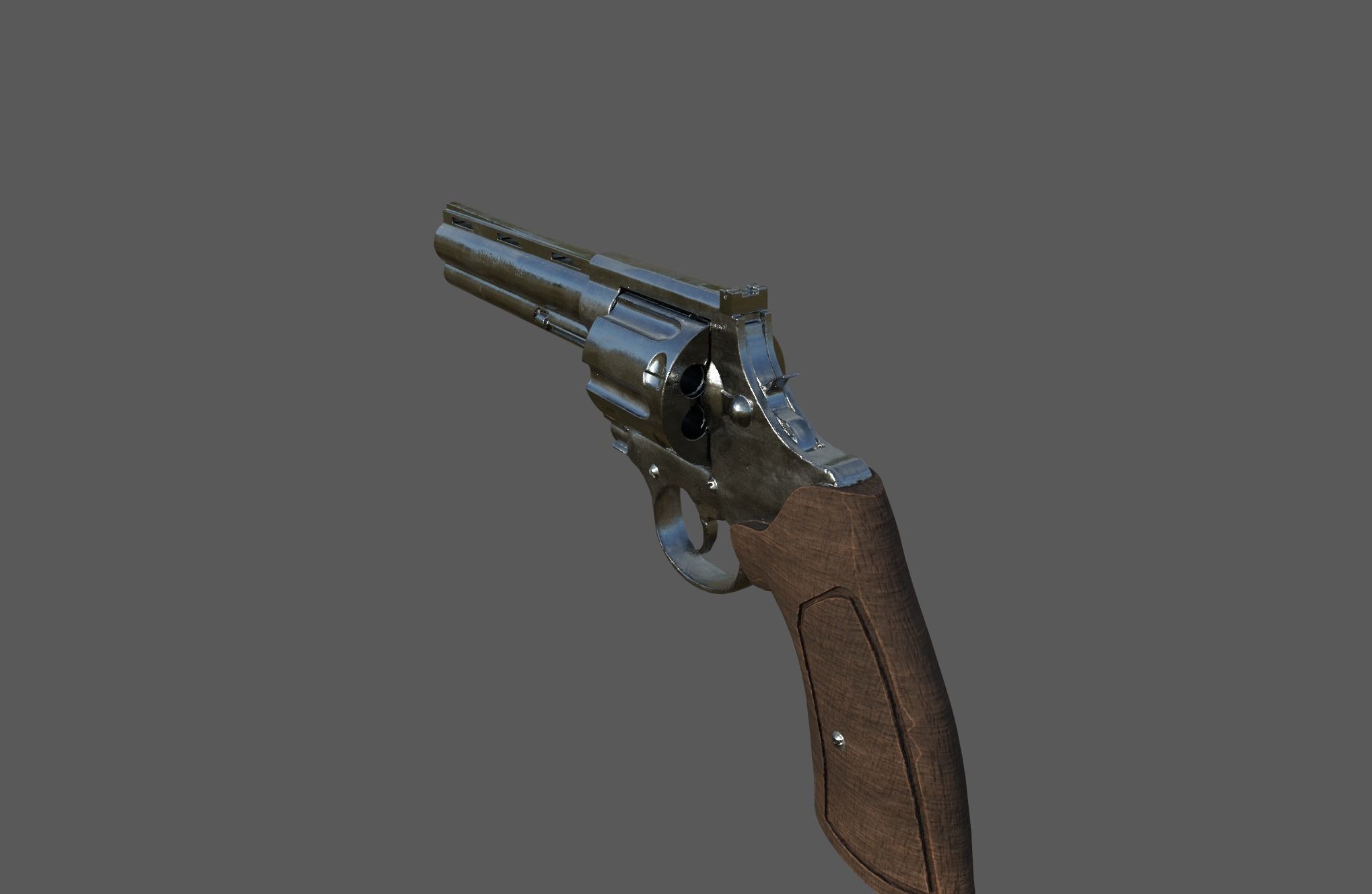 Colt Anaconda Low-poly 3D model_4