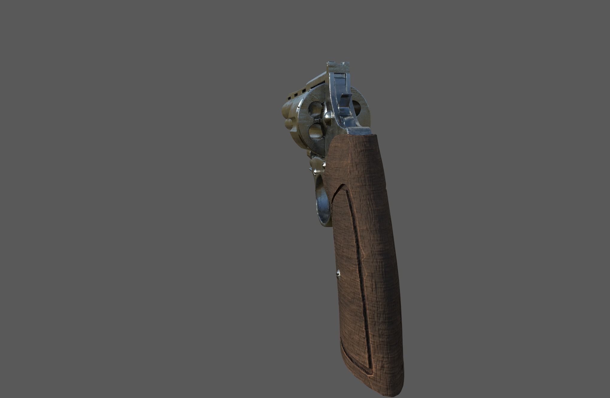 Colt Anaconda Low-poly 3D model_2