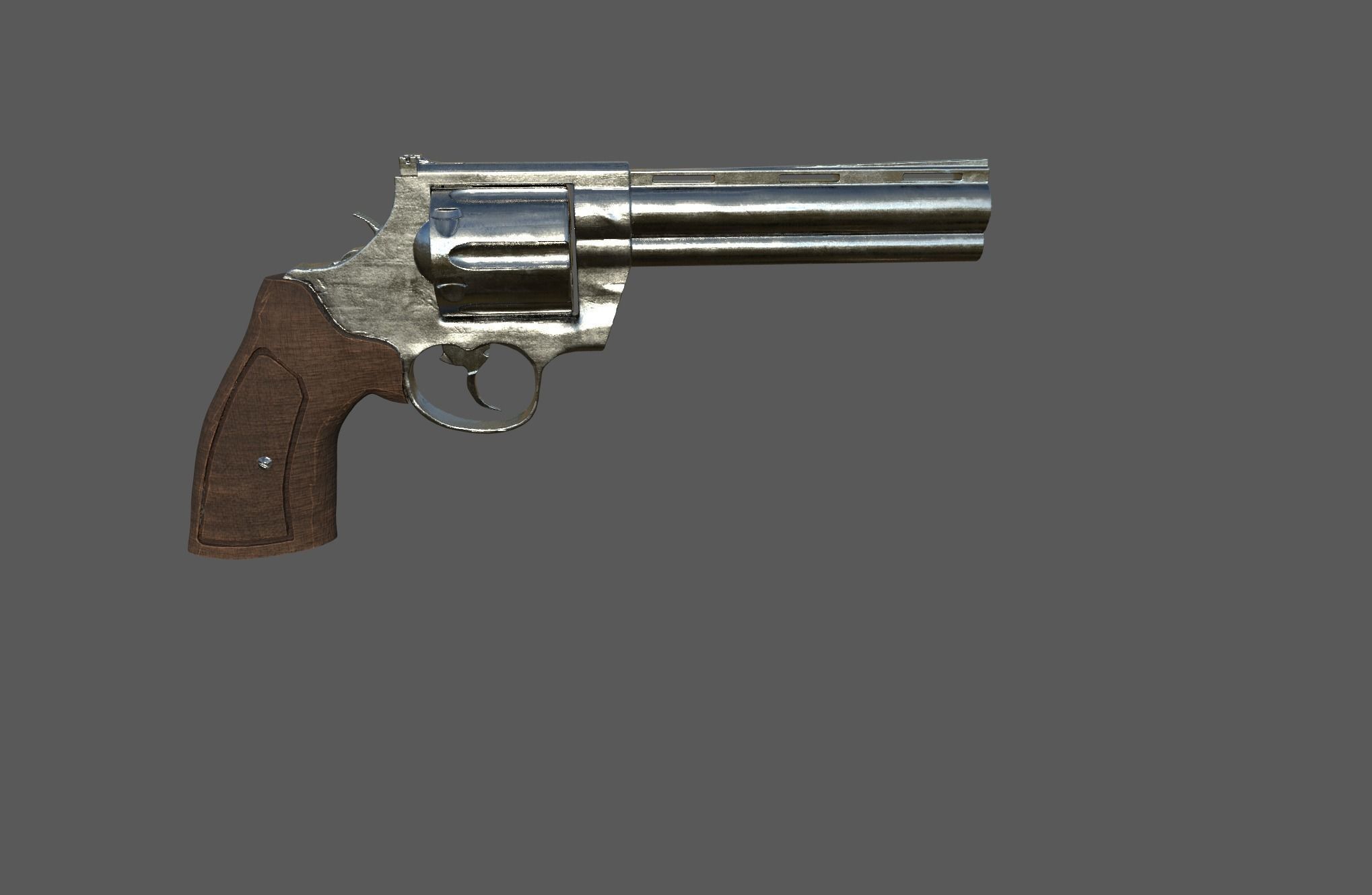 Colt Anaconda Low-poly 3D model_1