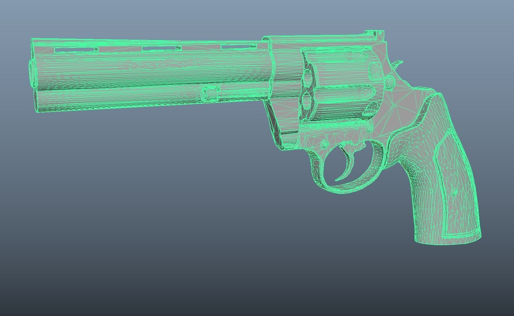 Colt Anaconda Low-poly 3D model_5