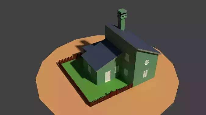 Low Poly Farm House 2