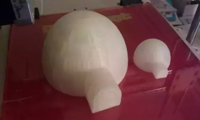 Igloo star wars death star on table Free 3D print model