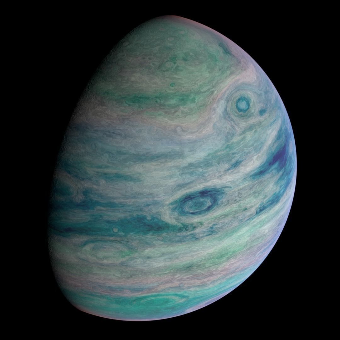 Alien planet model 3 - 16k photorealistic -warm gas giant Low-poly 3D model_6