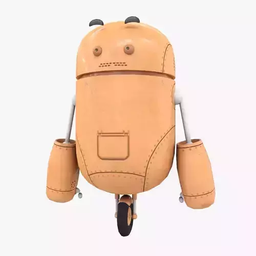 Robot Assistant Low Poly Low-poly 3D model