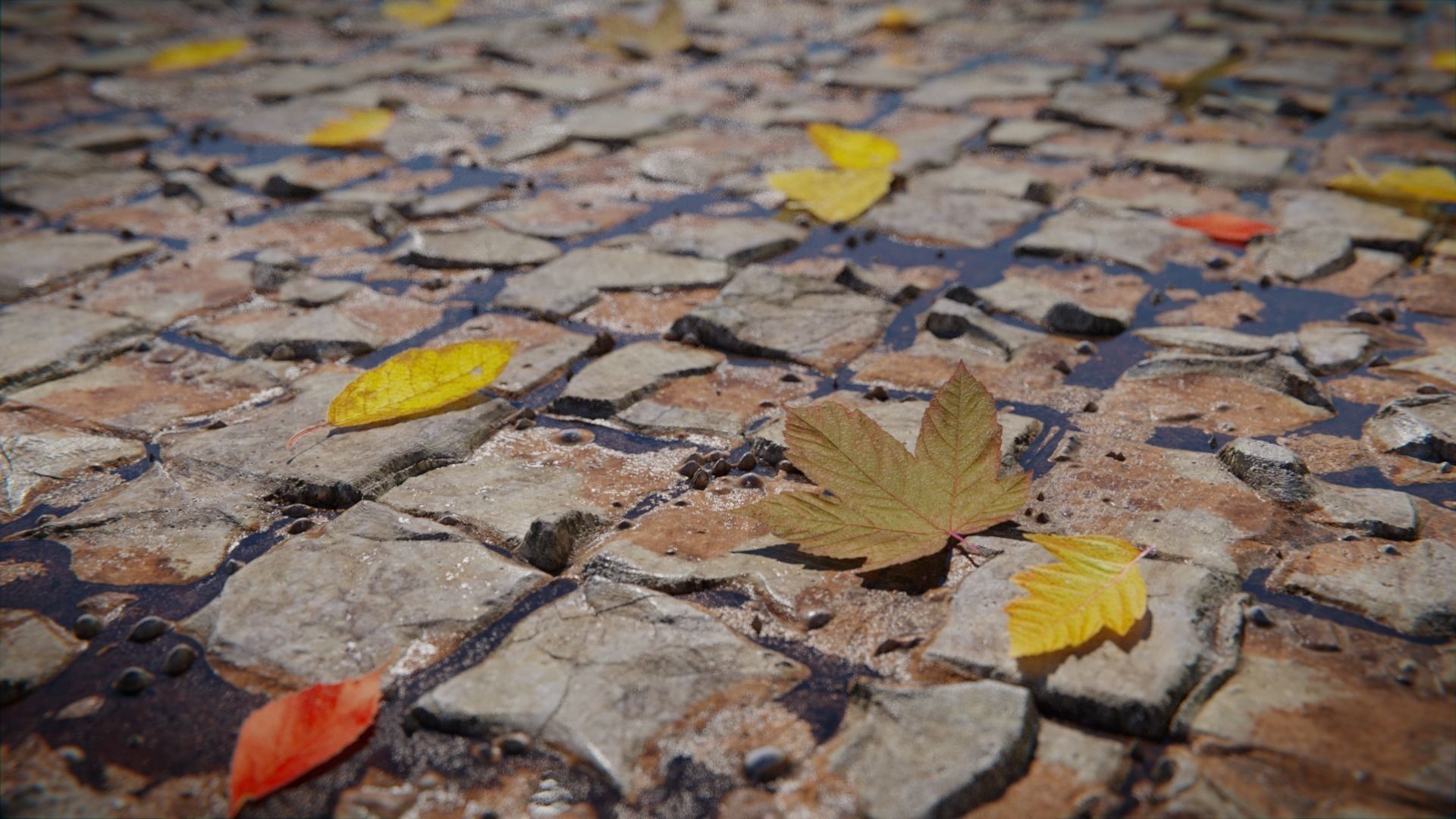 Seamless stone tiles with dirt Texture_3
