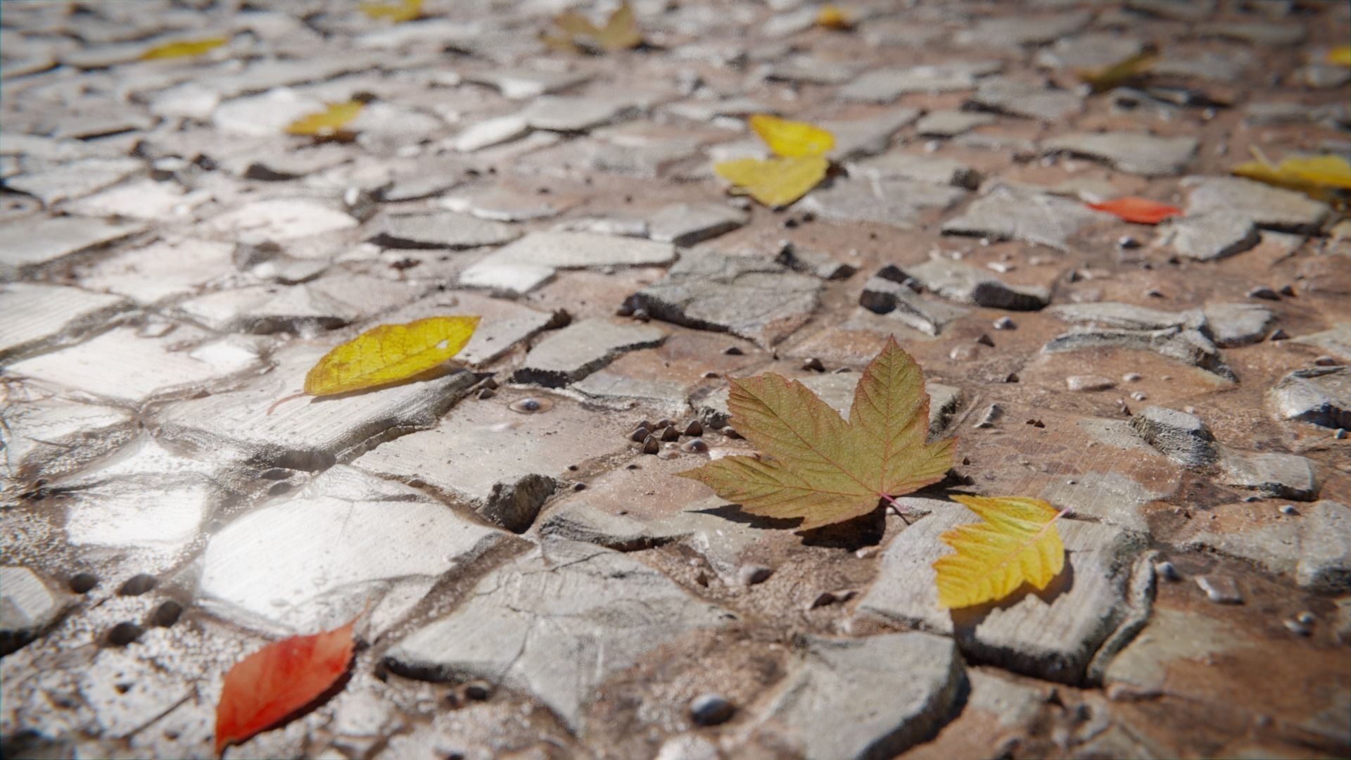 Seamless stone tiles with dirt Texture_2