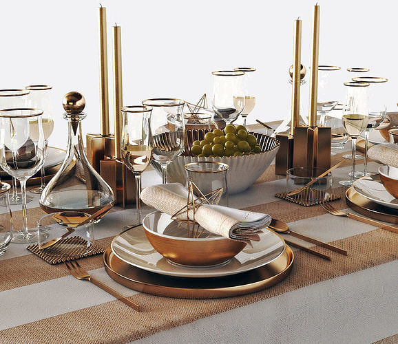 Table setting 05 3D model