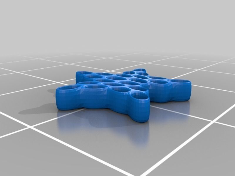 Star - Voronoi Style Free 3D print model_1
