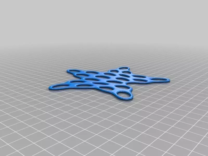 Star - Voronoi Style Free 3D print model_0