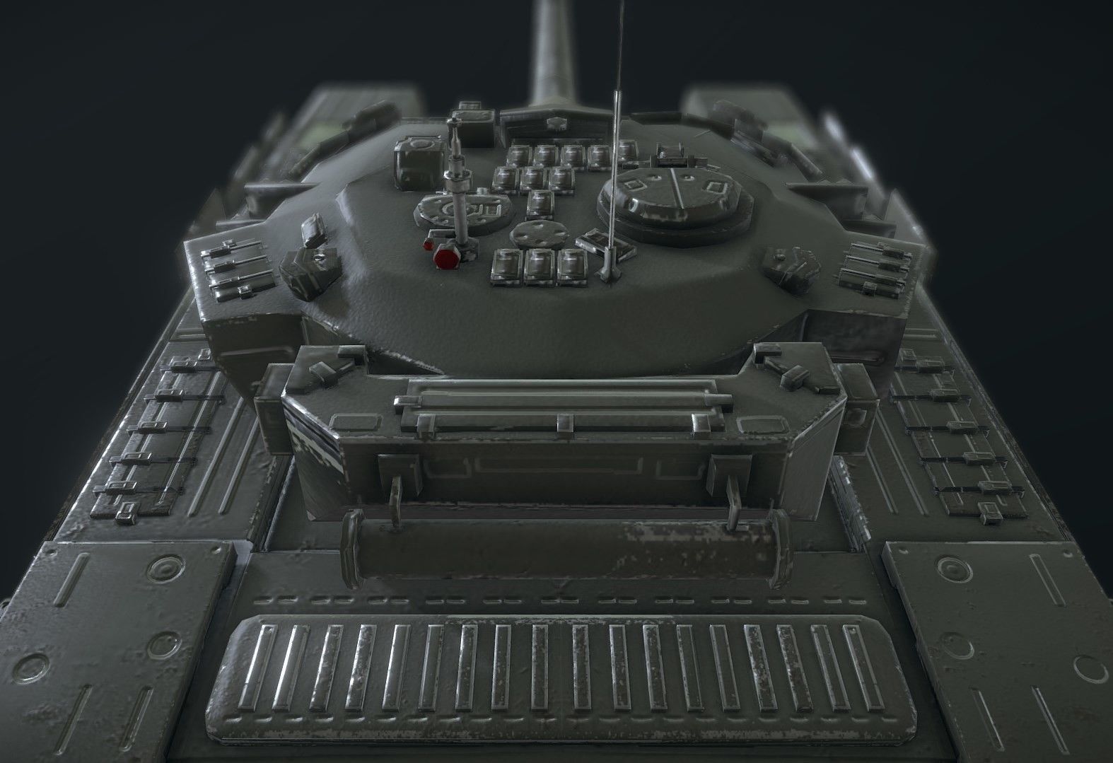 Russian Military Vehicles T90 Low-poly 3D model_2