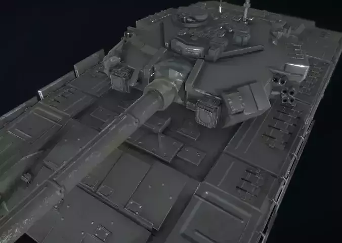 Russian Military Vehicles T90 Low-poly 3D model